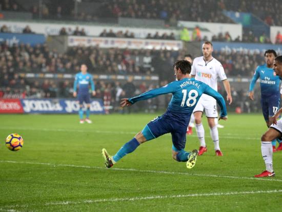 Swansea City 3-1 Arsenal: Swansea climb out of drop zone with victory over Arsenal