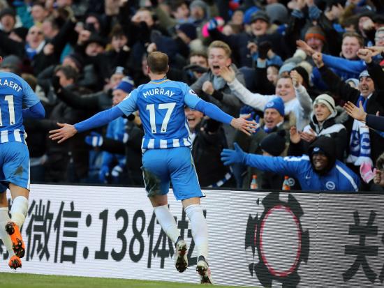 Murray at the double as Brighton thump relegation rivals Swansea