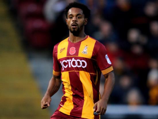 Tyrell Robinson battling to be fit for Bradford’s game with Walsall