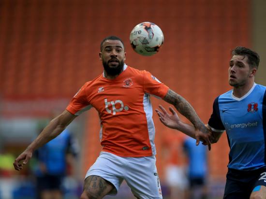Kyle Vassell may be rested by Blackpool