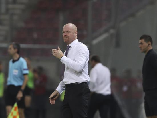 Sean Dyche frustrated as Ben Gibson sees red in Burnley defeat by Olympiakos