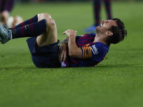 Messi to miss El Clasico after being ruled out for three weeks with arm fracture