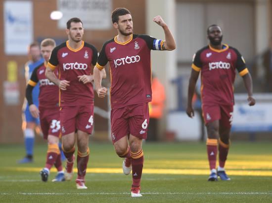 Battling Bradford earn draw at promotion contenders Peterborough