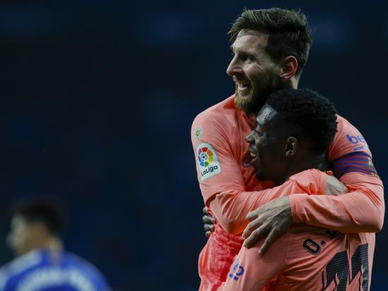 Messi’s dead-ball brilliance sends Barcelona three points clear at top.