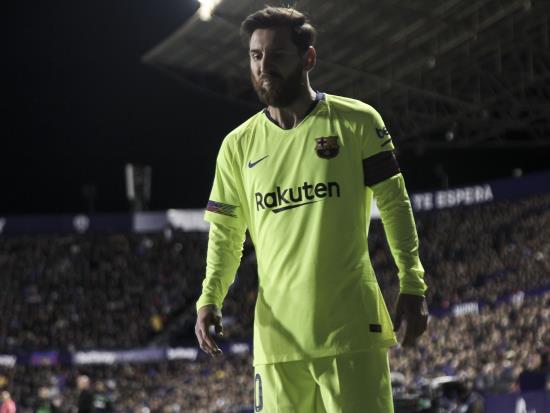 Valverde pleased with win as Messi-inspired Barca hit Levante for five