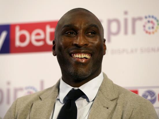 Sol Campbell applauds Macclesfield’s first-half display