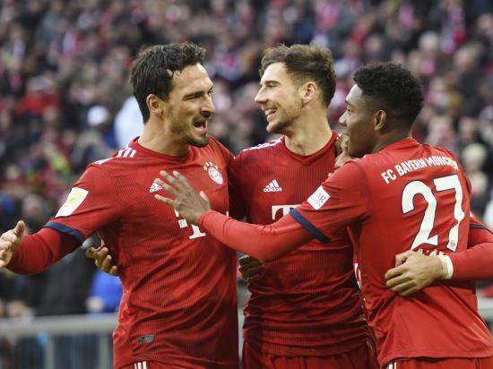 Bayern see off stubborn Stuttgart to keep heat on Dortmund