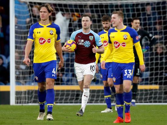 Ashley Barnes nets late penalty to seal Burnley point against Southampton