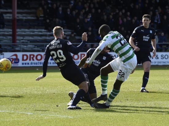 Odsonne Edouard hits last-gasp winner at Dundee to send Celtic 10 points clear