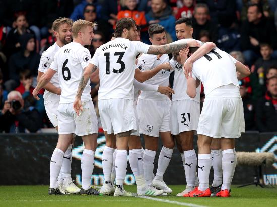 Burnley beat Bournemouth to ease Premier League relegation fears