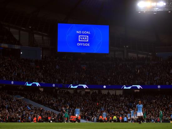 Late VAR decision end Manchester City’s quadruple bid as Tottenham advance