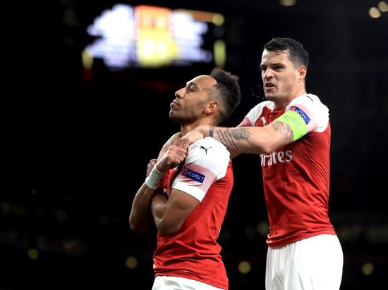 Lacazette and Aubameyang put Arsenal in charge of Europa League semi-final