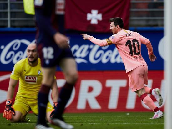 Title-winners Barcelona held to a draw in final league game at Eibar