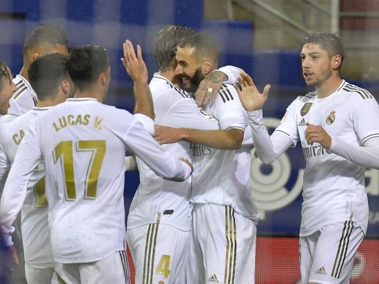 Karim Benzema scores twice as Real Madrid hammer Eibar