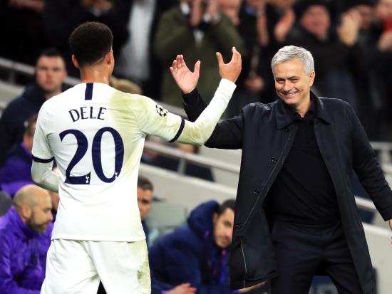 Jose Mourinho pleased to see Dele Alli praised following brace in Tottenham win