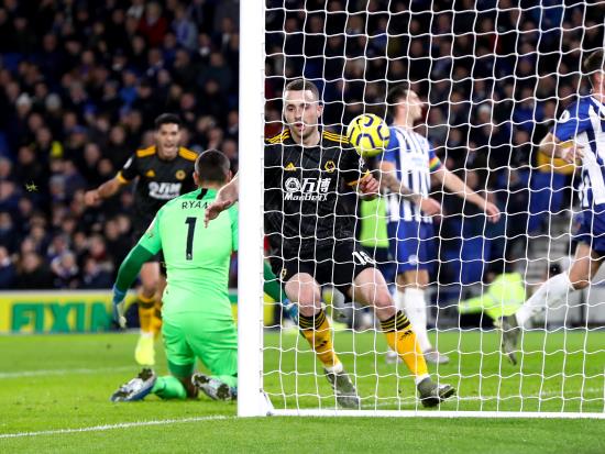 Jota bags a brace as Brighton and Wolves share four goals in entertaining clash