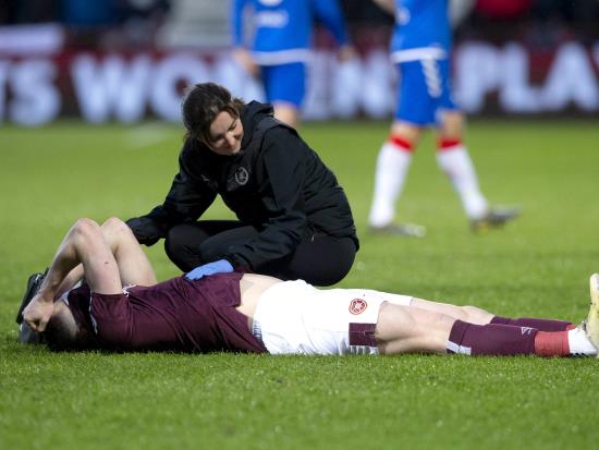 Hearts monitoring injuries ahead of Motherwell visit