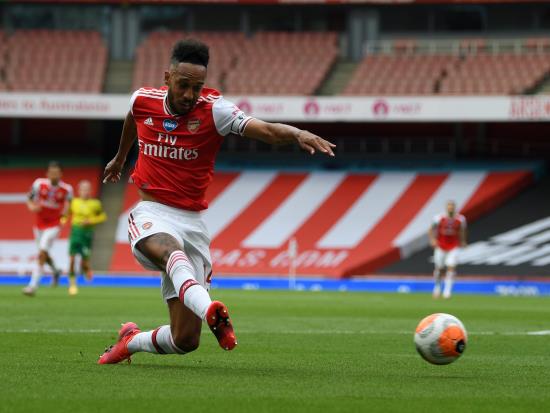 Mikel Arteta hopes Pierre-Emerick Aubameyang keeps hitting landmarks for Arsenal