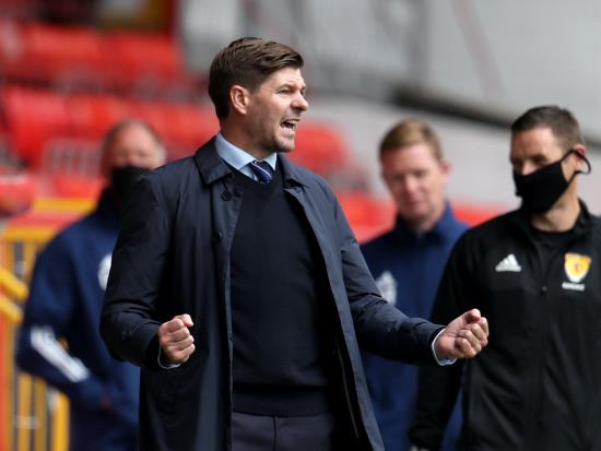 Steven Gerrard happy to answer title race questions with opening win at Aberdeen