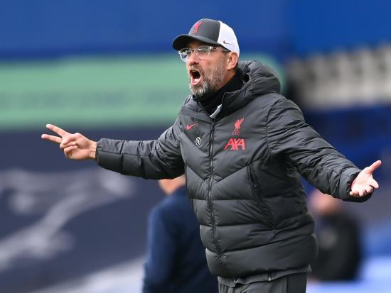 Jurgen Klopp angered by disallowed goal in Liverpool derby draw with Everton