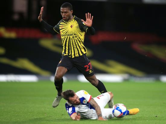 Tony Mowbray unhappy Watford’s Christian Kabasele was not shown a red card