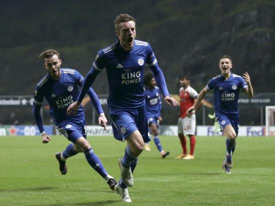 Jamie Vardy fires Leicester into Europa League knockouts with late leveller