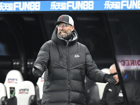 Jurgen Klopp not ‘overly frustrated’ after Liverpool fail to win at Newcastle