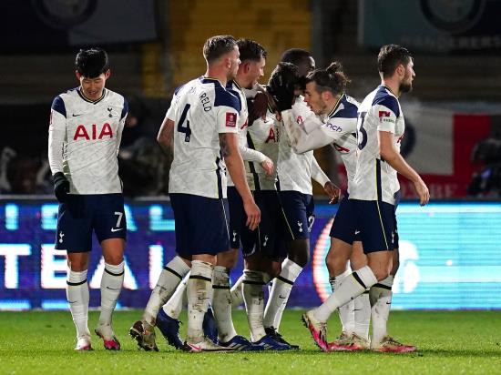Tottenham see off a spirited Wycombe 4-1 in the FA Cup fourth round