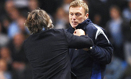 Roberto Mancini charged with improper conduct for David Moyes spat