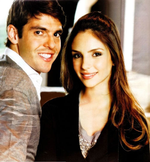 Kaka and his pregnant wife