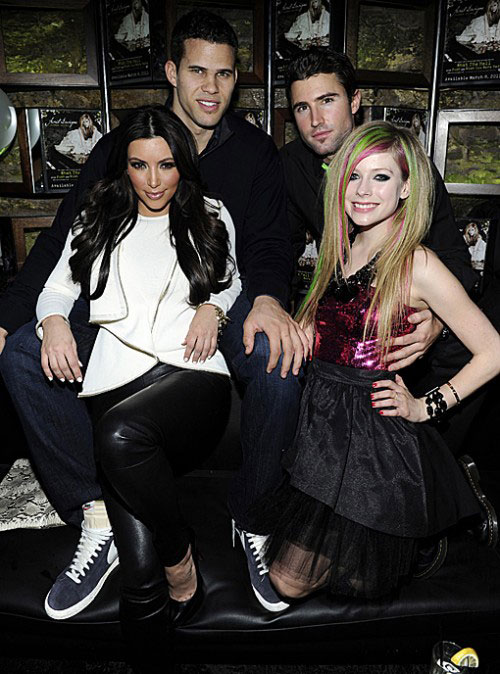 Avril Lavigne Celebrates With Kim Kardashian At Album Launch Party