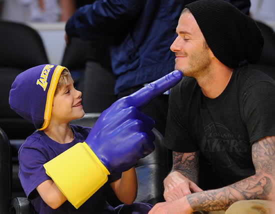 Beckham family's Bieber fever