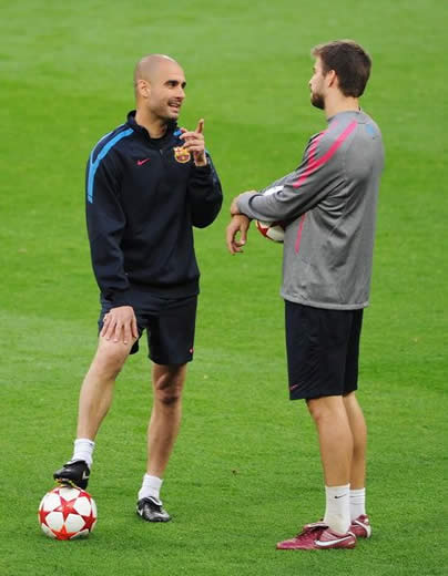 Picture Special: Barcelona's training on the eve of the UEFA Champions League final