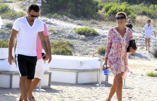 Gianluca Zambrotta has a holiday in Ibiza with his wife
