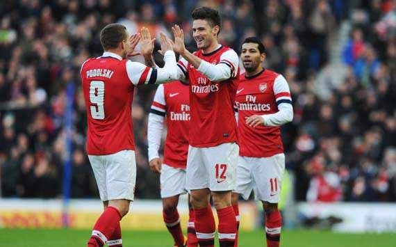 Brighton 2-3 Arsenal: Super-sub Walcott edges Gunners through
