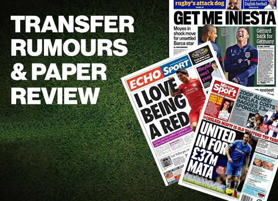 Transfer rumours and paper review – Sunday, May 25
