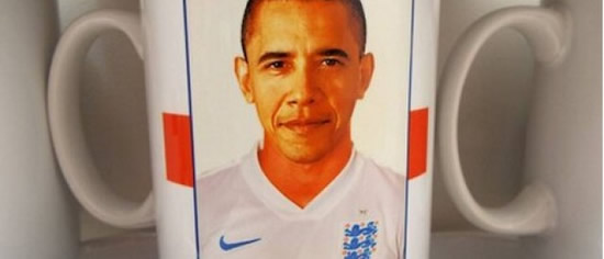 Obama’s Face Used Instead Of English Player On World Cup Coffee Mug
