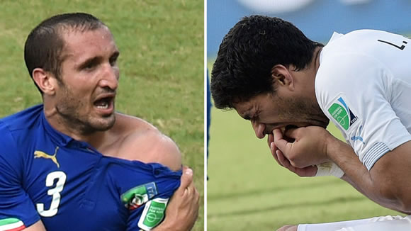 Uruguay striker Luis Suarez tells FIFA he did not bite Italy's Giorgio Chiellini