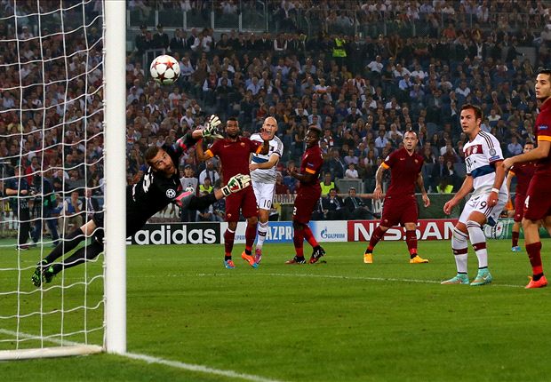 Roma 1-7 Bayern Munich: Robben rampant as Bavarians send out Champions League warning