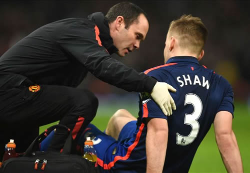 Van Gaal: Shaw out for several weeks