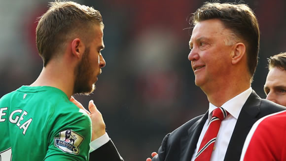 Manchester United manager Louis van Gaal insists David De Gea is staying