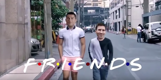 Cristiano Ronaldo and Lionel Messi are best friends in hilarious spoof