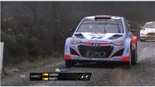 Ogier maintains lead in wet Wales