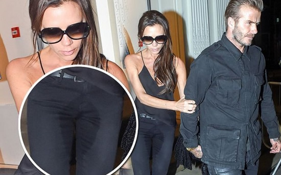 Victoria Beckham wet patch: Beckham’s WAG tries to explain EMBARRASSING night-out snaps