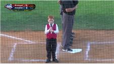 MUST WATCH! A case of the hiccups during the national anthem