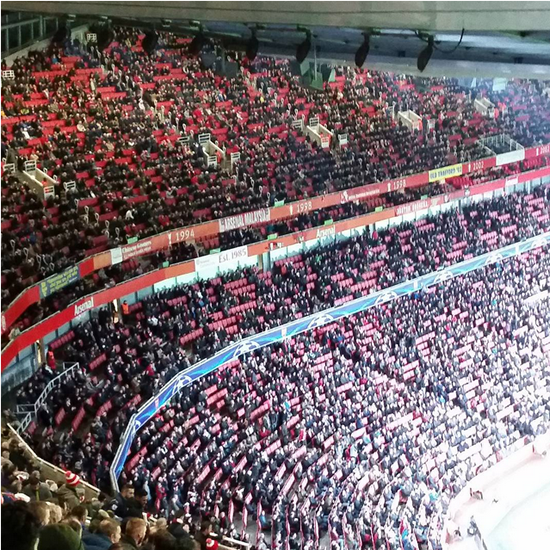 Why were there so many empty seats at the Emirates Stadium for Arsenal v Dinamo Zagreb?