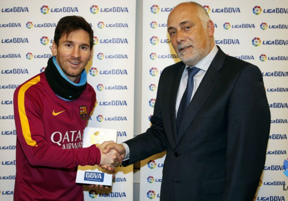 Messi named Player of the Month for January