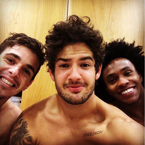 New signing all smiles with Chelsea duo at Cobham