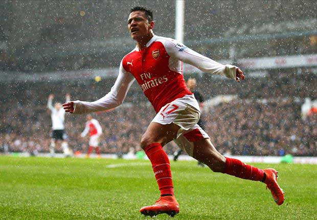 Tottenham 2-2 Arsenal: Alexis rescues point for 10-man visitors