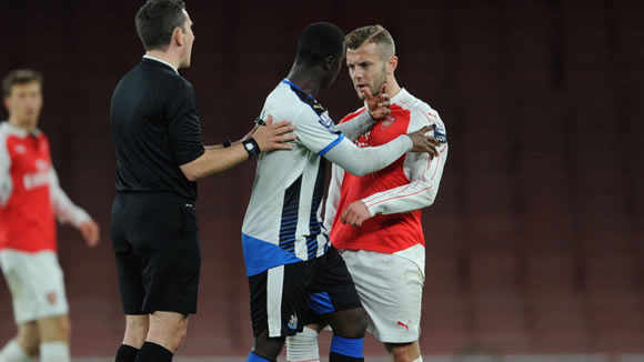 Jack Wilshere plays 65 minutes for Arsenal U21s against Newcastle